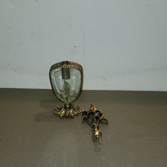 VINTAGE REAR GOLD FILIGREE 11" PERFUME BOTTLE - Picture 7 of 11